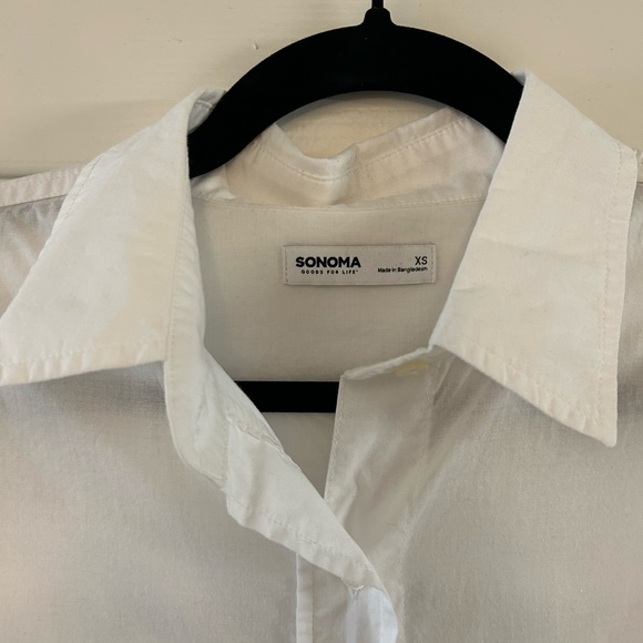 Women's Sonoma Goods For Life® Oversized Boyfriend Shirt Size XS - Picture 3 of 4